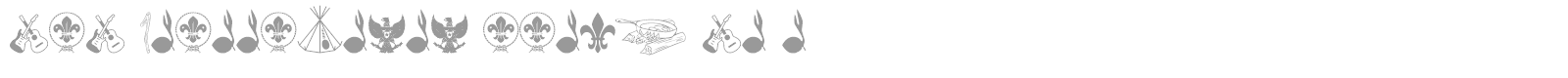 FTF Indonesiana Scout font preview